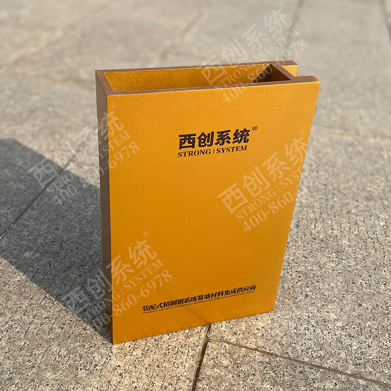 西創(chuàng)系統(tǒng)凹型矩形幕墻精制鋼幕墻型材(圖2)