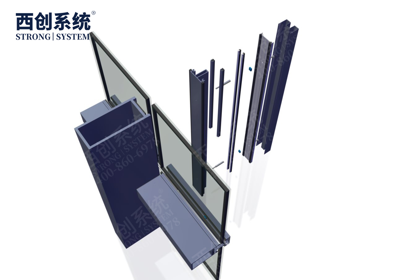 西創(chuàng)系統(tǒng)浙江國際博覽中心項目凹型精制鋼玻璃幕墻系統(tǒng)(圖21)