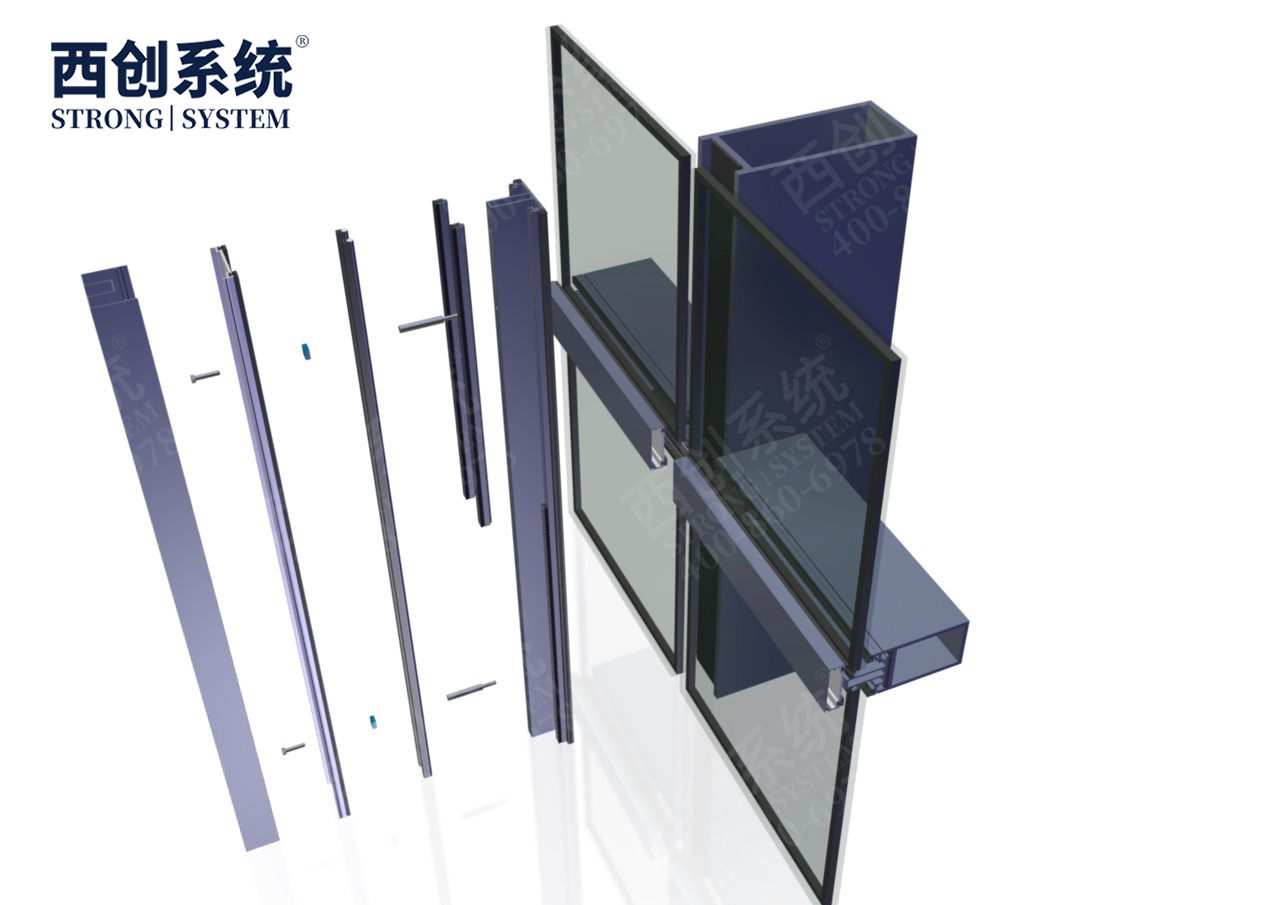 西創(chuàng)系統(tǒng)浙江國際博覽中心項目凹型精制鋼玻璃幕墻系統(tǒng)(圖20)