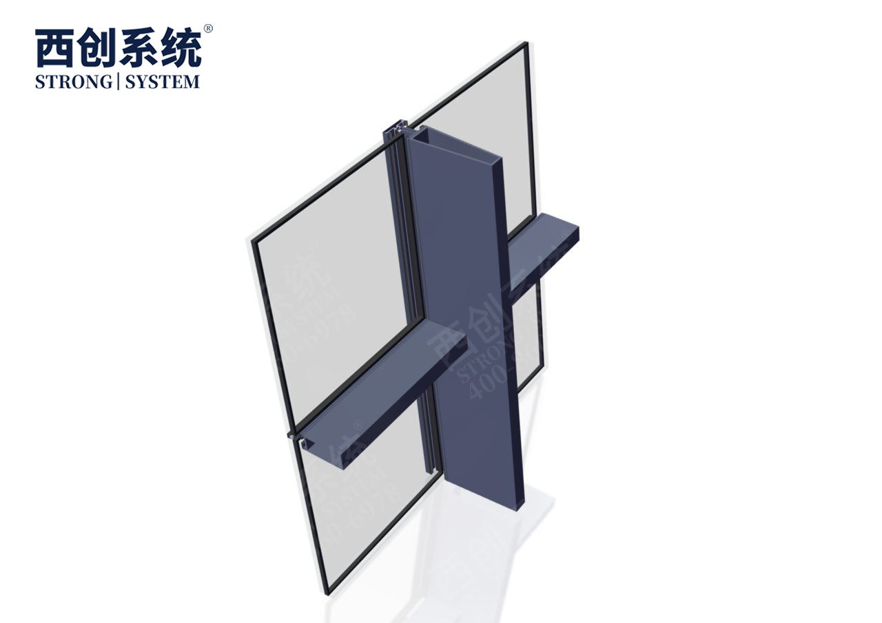 深圳國際藝術(shù)中心項(xiàng)目梯形、平行四邊形精制鋼玻璃幕墻系統(tǒng)——西創(chuàng)系統(tǒng)(圖6)