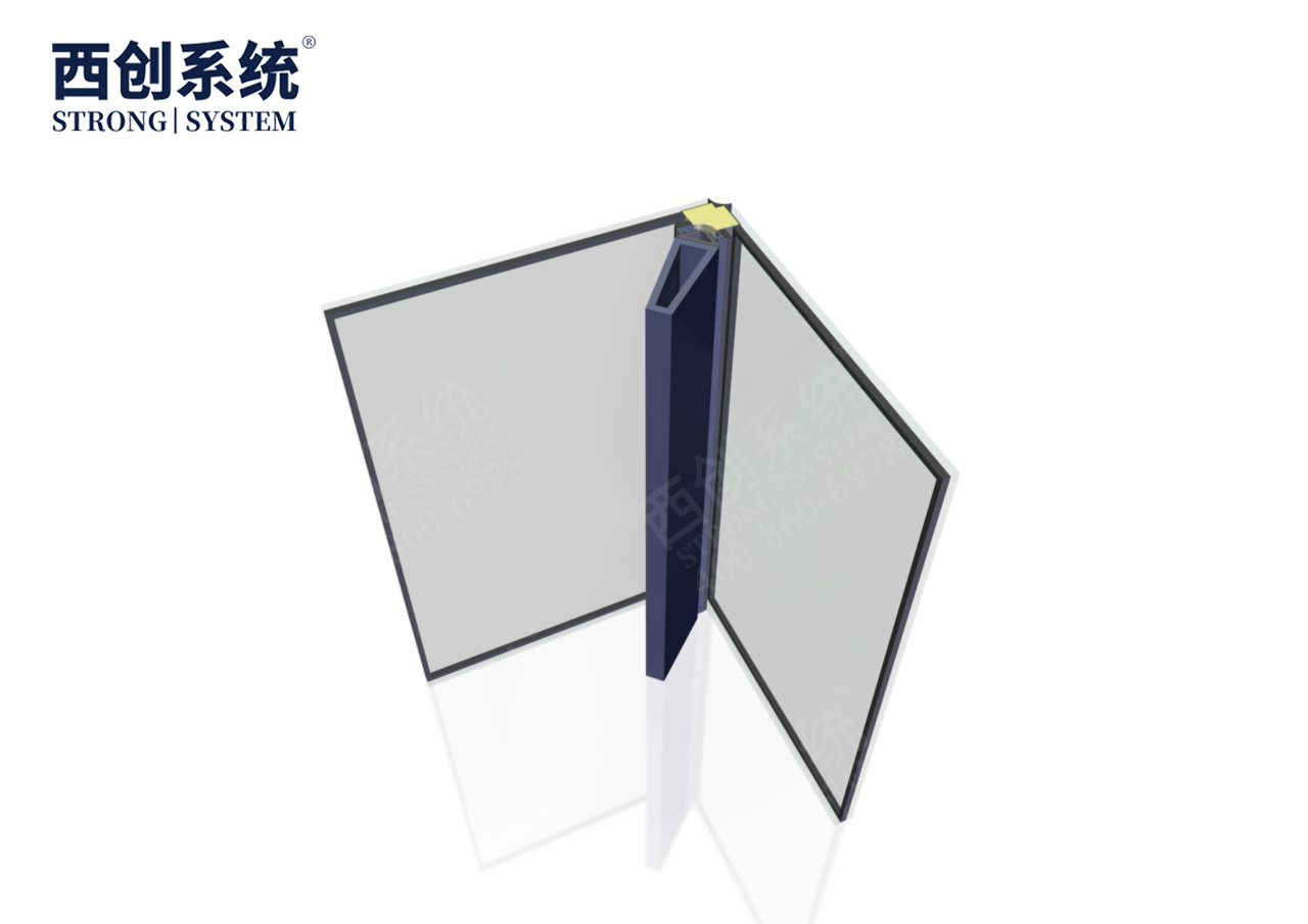 浙江智慧谷梯形精制鋼轉(zhuǎn)陽(yáng)角玻璃幕墻系統(tǒng)——西創(chuàng)系統(tǒng)(圖6)