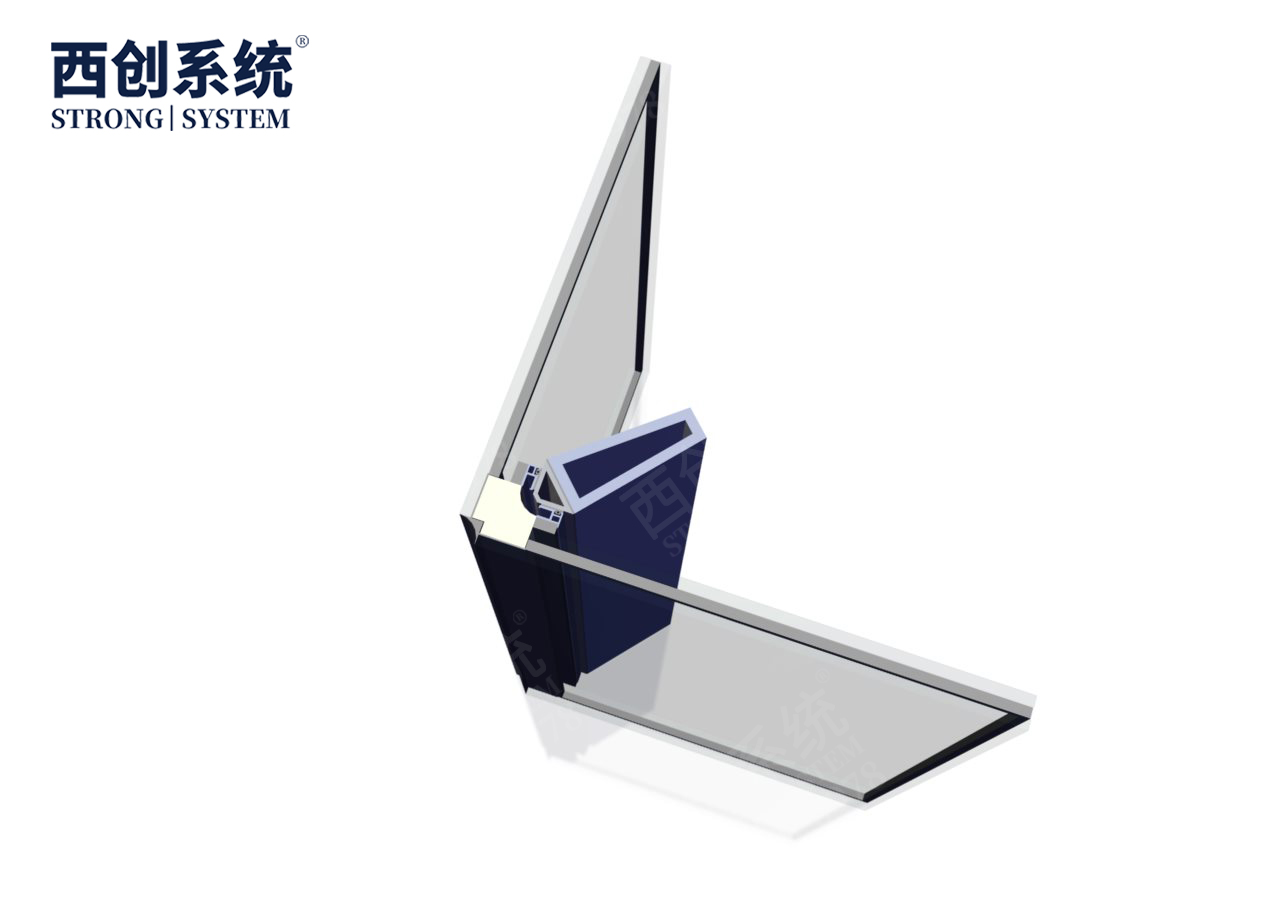 浙江智慧谷梯形精制鋼轉(zhuǎn)陽(yáng)角玻璃幕墻系統(tǒng)——西創(chuàng)系統(tǒng)(圖7)