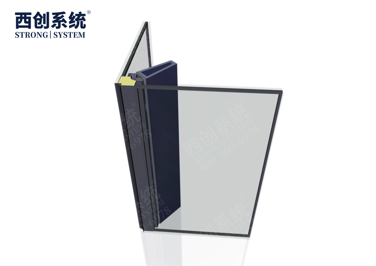 浙江智慧谷梯形精制鋼轉(zhuǎn)陽(yáng)角玻璃幕墻系統(tǒng)——西創(chuàng)系統(tǒng)(圖5)
