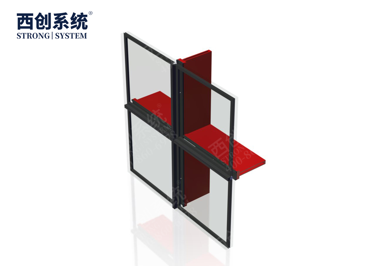 美國(guó)·加利福尼亞州項(xiàng)目凸型精制鋼極窄邊框玻璃幕墻系統(tǒng)——西創(chuàng)系統(tǒng)(圖9)
